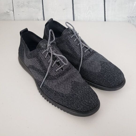 Cole Haan 2.Zerogrand Stitchlite Oxford Sneaker Dress Shoes Mens Size 9.5 Black - Picture 1 of 8